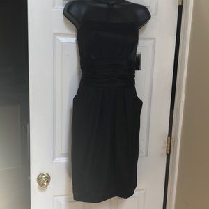 NWT Black Satin Formal Dress | Size 10